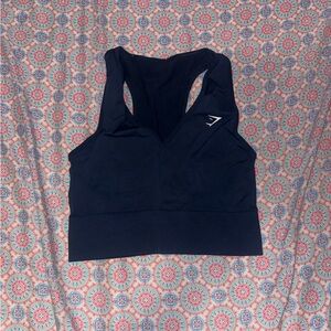 Gymshark everyday seamless crop top in navy